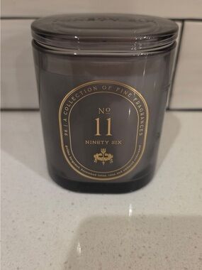 DW Home No 11 Ninety Six Scented Candle - Smoky Gray Glass with Gold Label